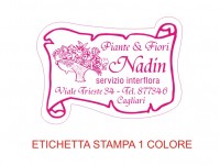 Etichette adesive per fioristi, fiorai e vivaisti (mm 45X33)  (cod.6G)